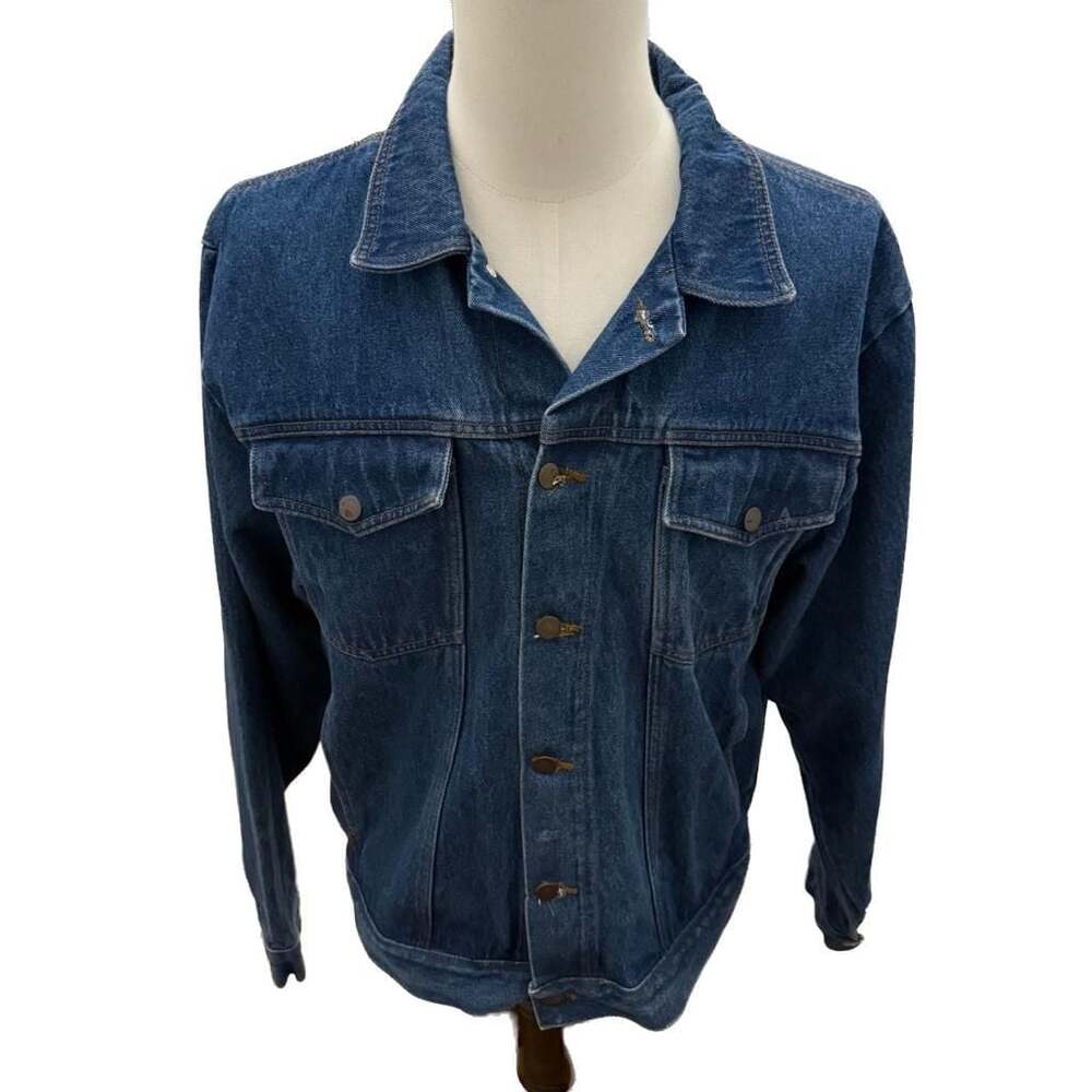 Eagles Ridge Vintage Blue Denim Trucker Jacket Size M